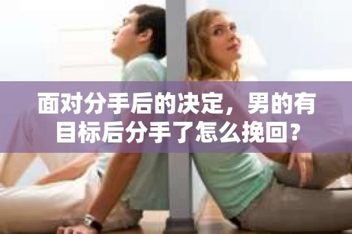 面对分手后的决定，男的有目标后分手了怎么挽回？