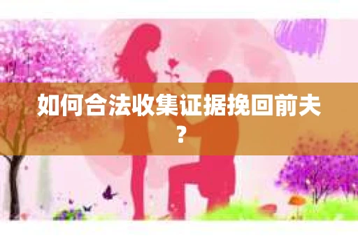 如何合法收集证据挽回前夫？
