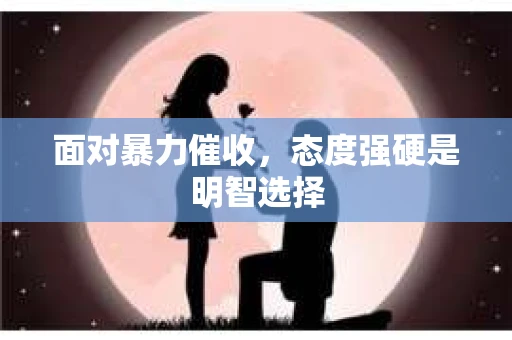 面对暴力催收，态度强硬是明智选择