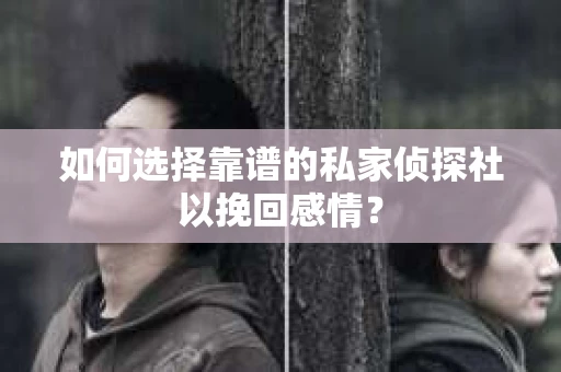如何选择靠谱的私家侦探社以挽回感情? 如何选择靠谱的私家侦探社以挽回感情?