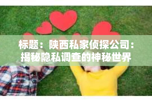 标题：陕西私家侦探公司：揭秘隐私调查的神秘世界