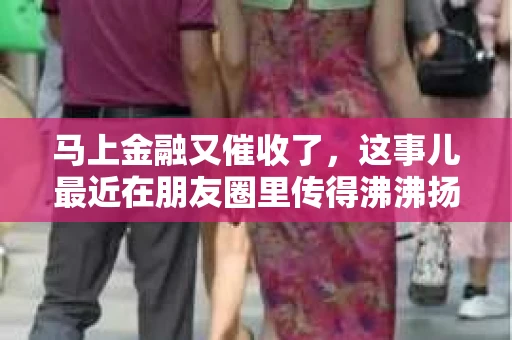 马上金融又催收了，这事儿最近在朋友圈里传得沸沸扬扬。说实话，我也有点好奇，这马上金融到底是怎么回事？催收又是怎么一回事？今天，我就来跟大家聊聊这个话题。
