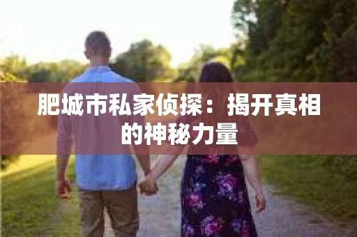 肥城市私家侦探：揭开真相的神秘力量