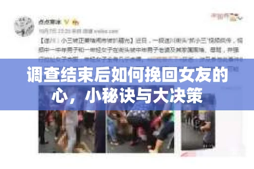 调查结束后如何挽回女友的心，小秘诀与大决策