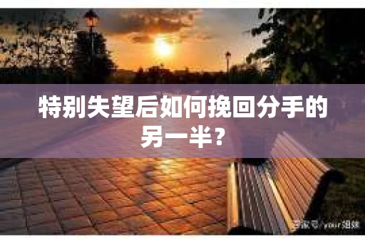特别失望后如何挽回分手的另一半？