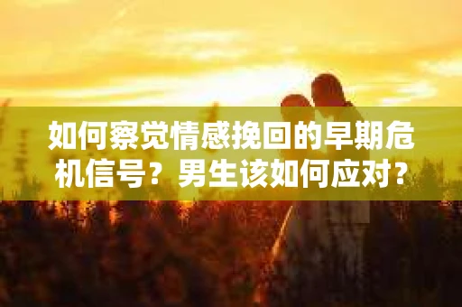 如何察觉情感挽回的早期危机信号？男生该如何应对？